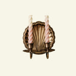 Shell-brass-sconce-double-antique
