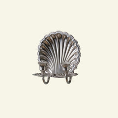 Shell-wall-sconce-ouble-chrome