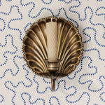 Shell-wall-sconce-single-antique-with-a-candle