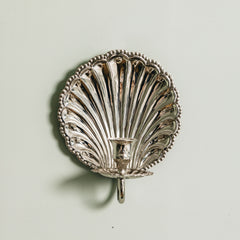 Shell-wall-sconce-single-chrome-front