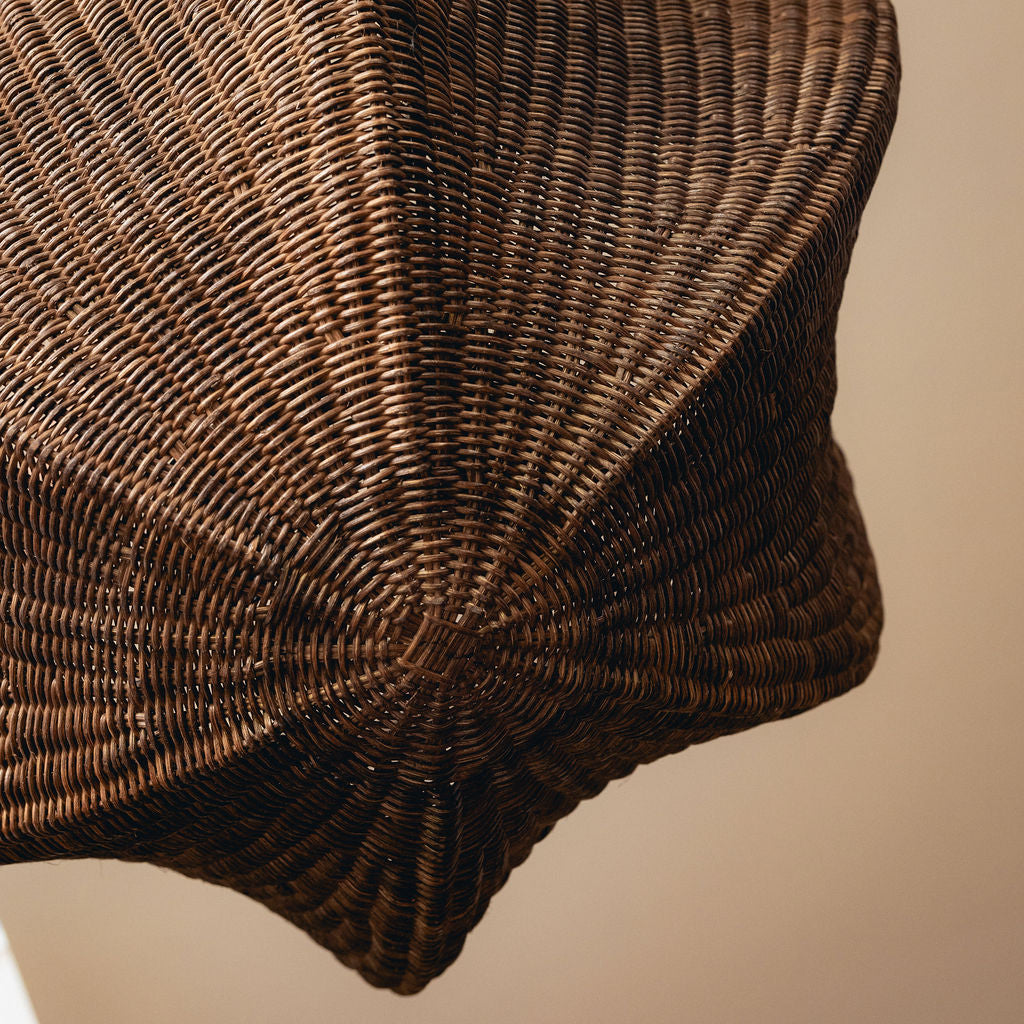 Tallulah Rattan Pendant Shade, closeup