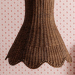 Calla Wicker basket on a pink floral patterned background