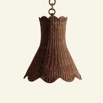 Calla wicker hanging lantern on a beige background