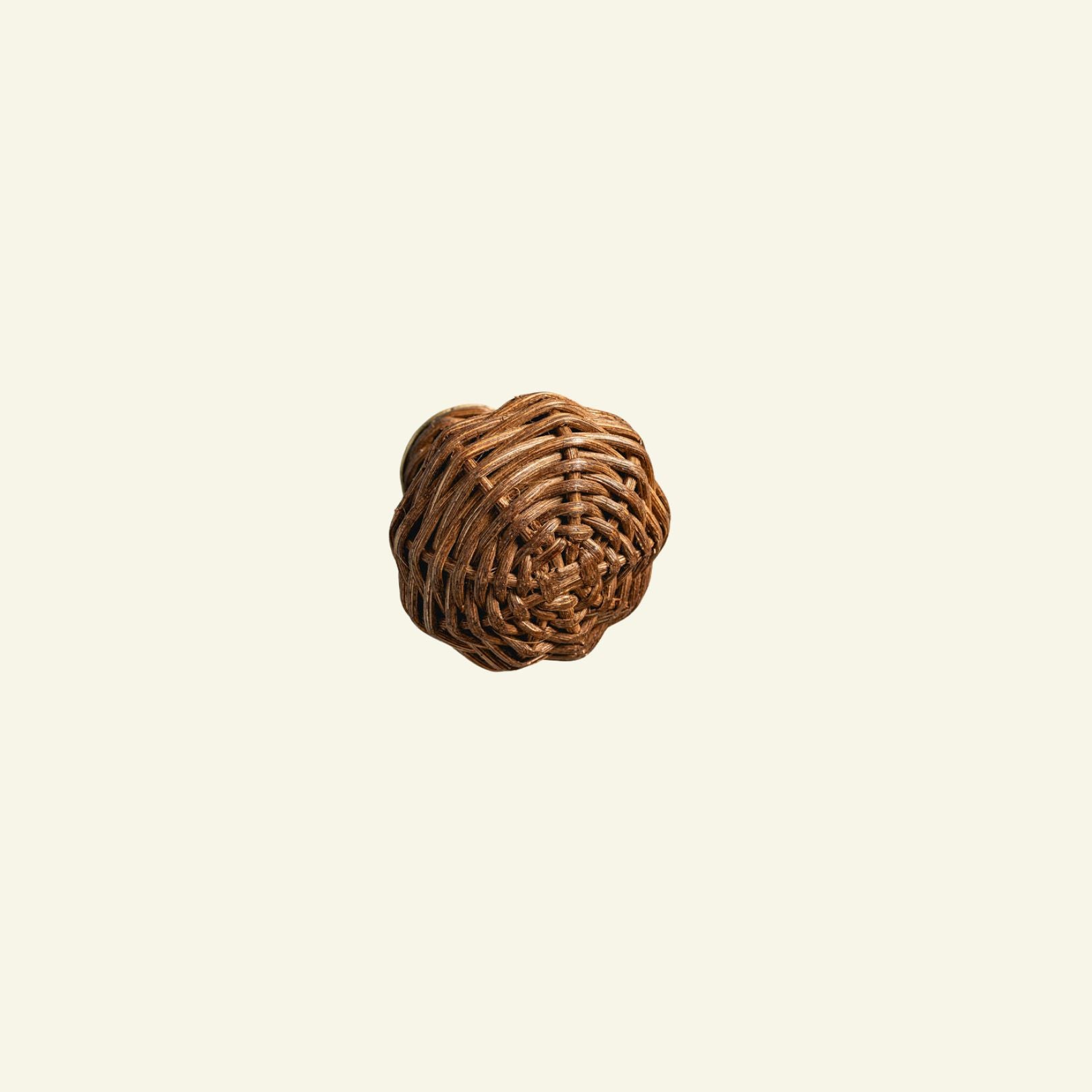 Willow Rattan Knob, Large Teak