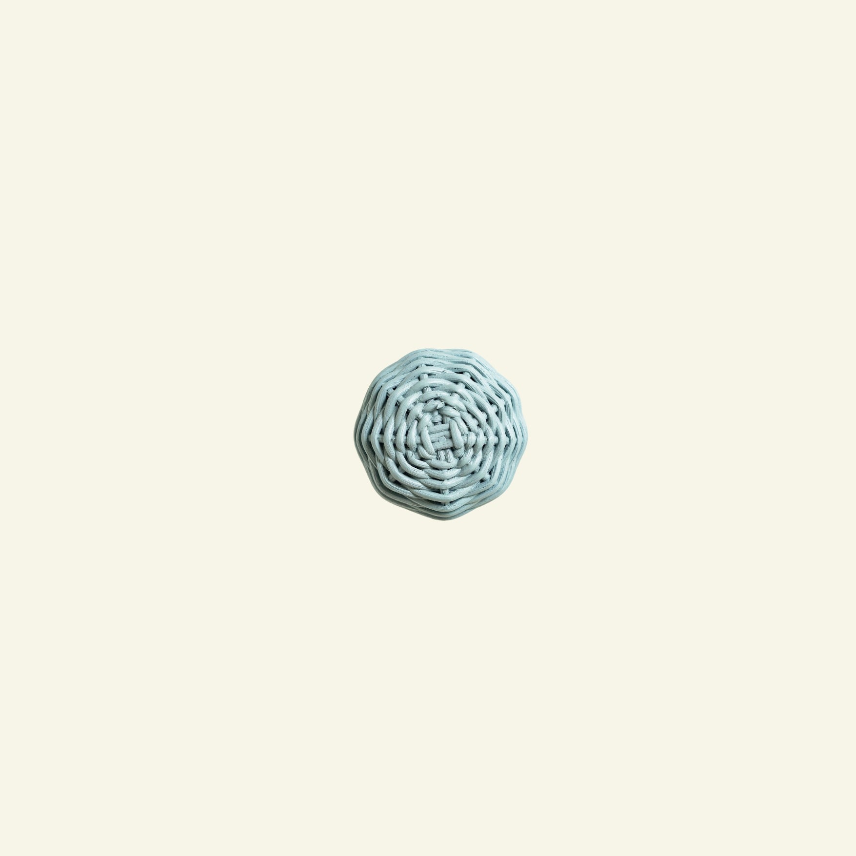 Willow Rattan Knob, Small Blue