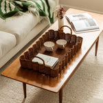 Big Wavy Tray (Teak Stained) - hastshilp