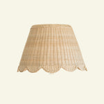 Rattan Mimi Scalloped Lampshade and pendant Large