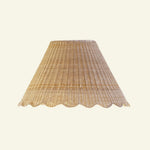 Rattan mimi scalloped lampshade xl