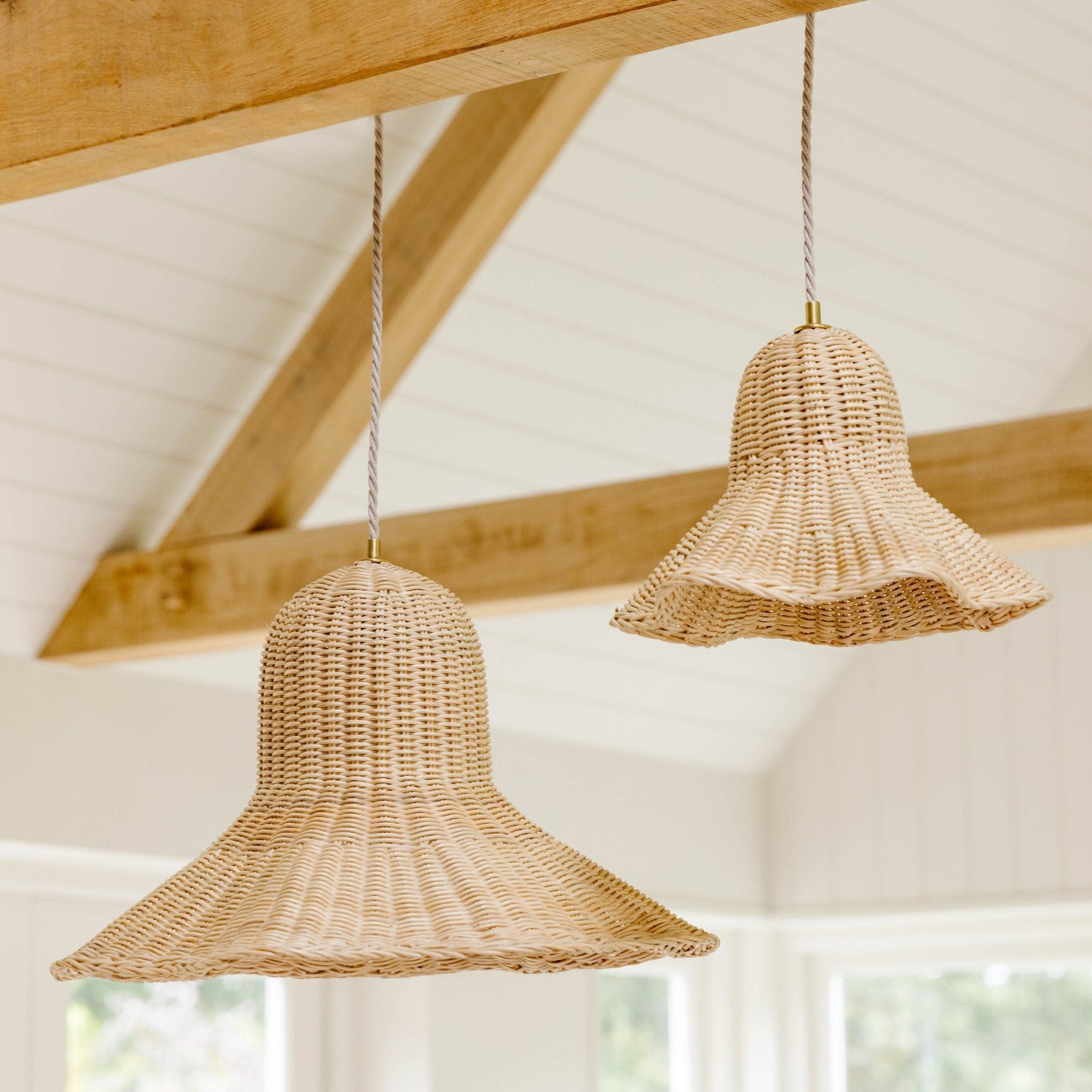 Octavia Rattan Pendant/wicker lampshade